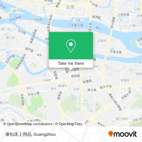 康怡床上用品 map