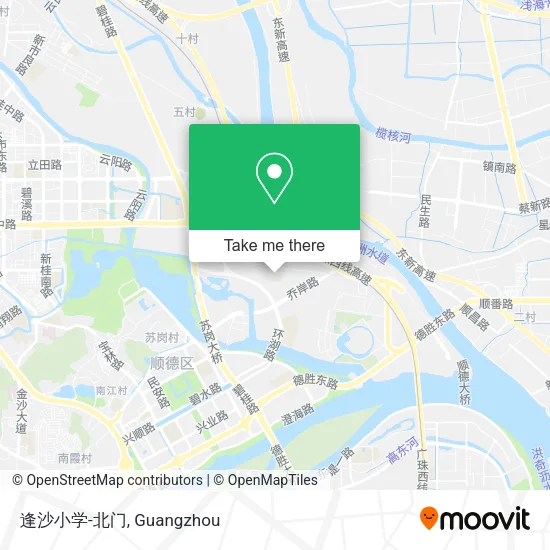 逢沙小学-北门 map