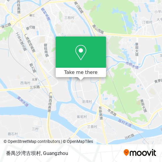 番禺沙湾古坝村 map