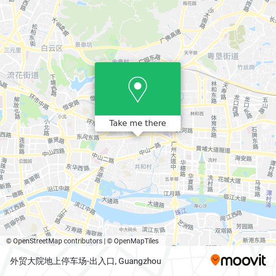 外贸大院地上停车场-出入口 map