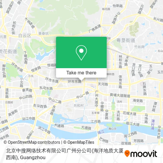 北京中搜网络技术有限公司广州分公司(海洋地质大厦西南) map