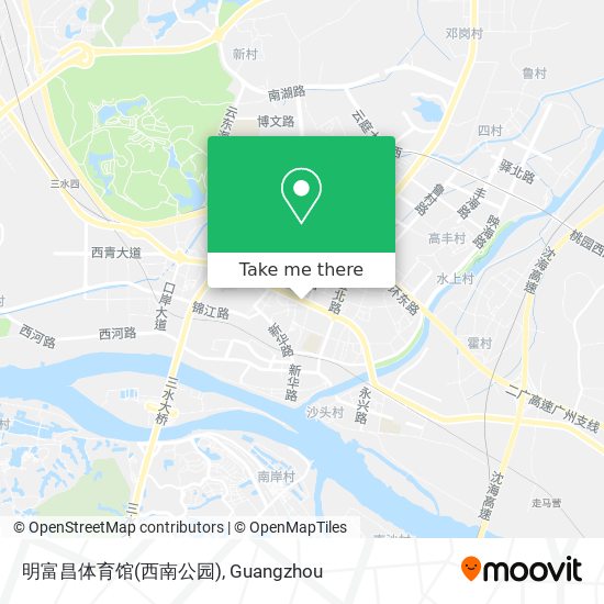 明富昌体育馆(西南公园) map
