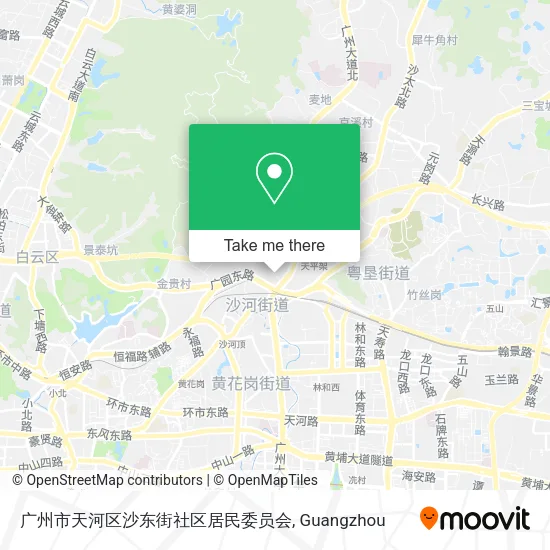 广州市天河区沙东街社区居民委员会 map