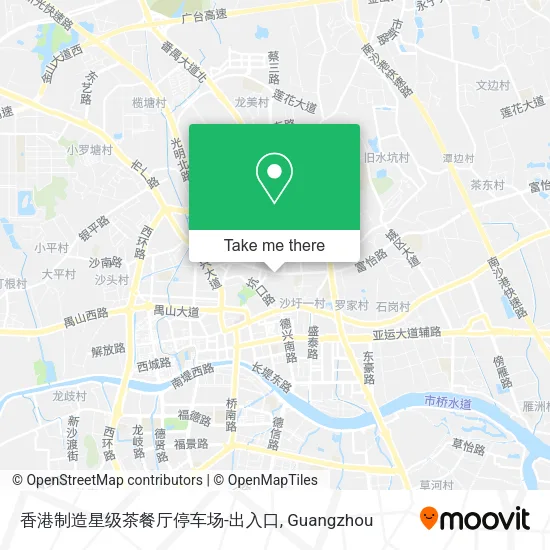 香港制造星级茶餐厅停车场-出入口 map