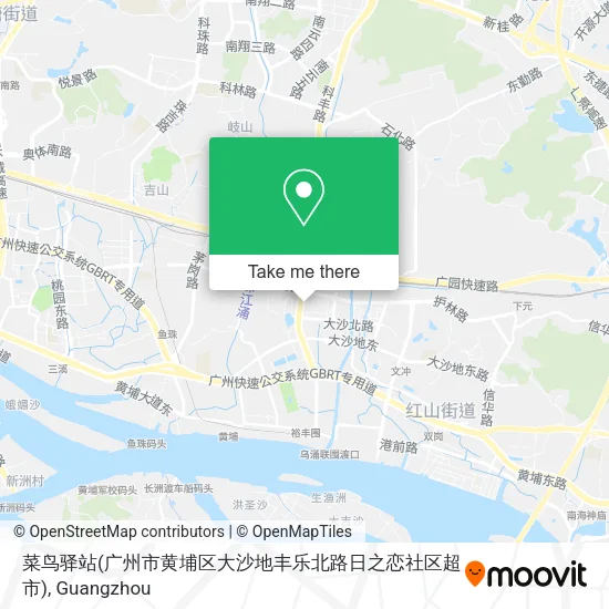 菜鸟驿站(广州市黄埔区大沙地丰乐北路日之恋社区超市) map