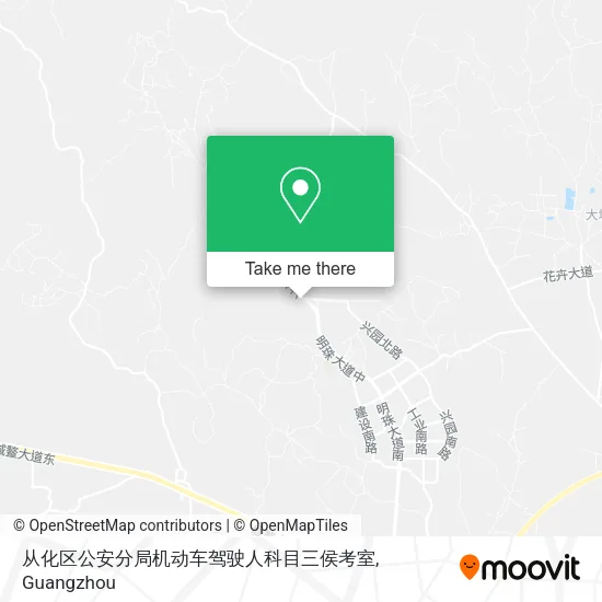 从化区公安分局机动车驾驶人科目三侯考室 map