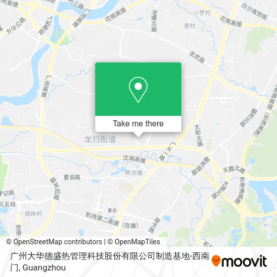 广州大华德盛热管理科技股份有限公司制造基地-西南门 map