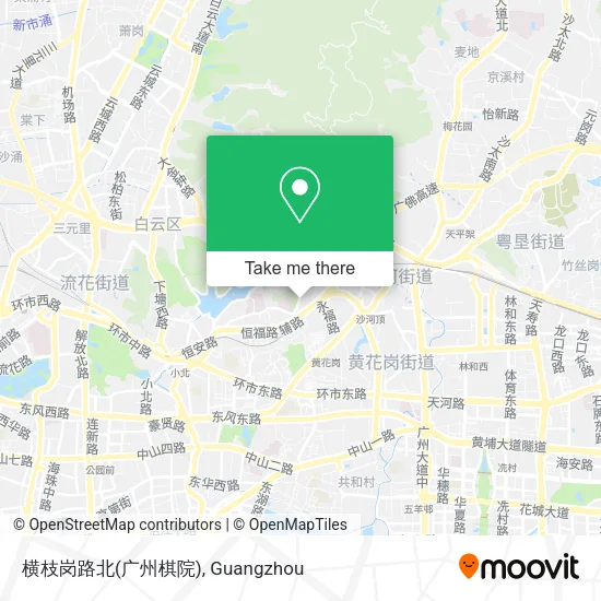 横枝岗路北(广州棋院) map