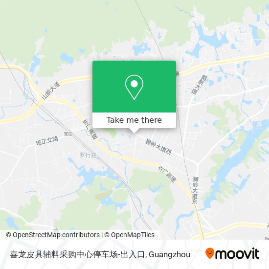喜龙皮具辅料采购中心停车场-出入口 map
