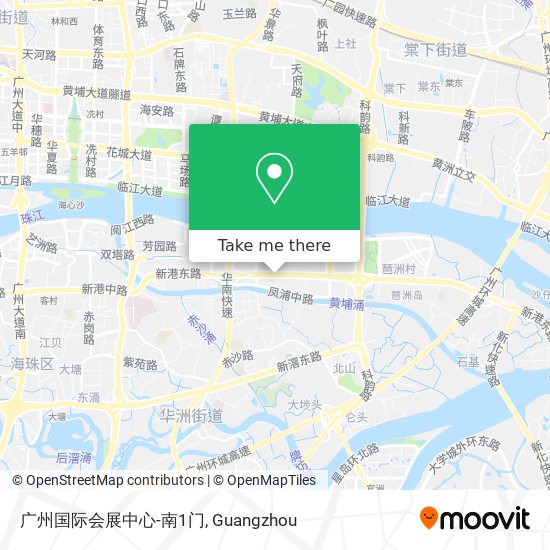 广州国际会展中心-南1门 map