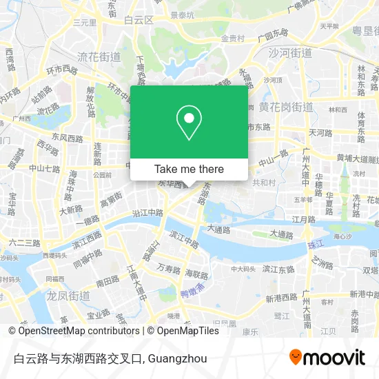 白云路与东湖西路交叉口 map