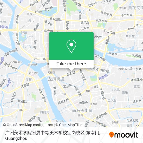 广州美术学院附属中等美术学校宝岗校区-东南门 map