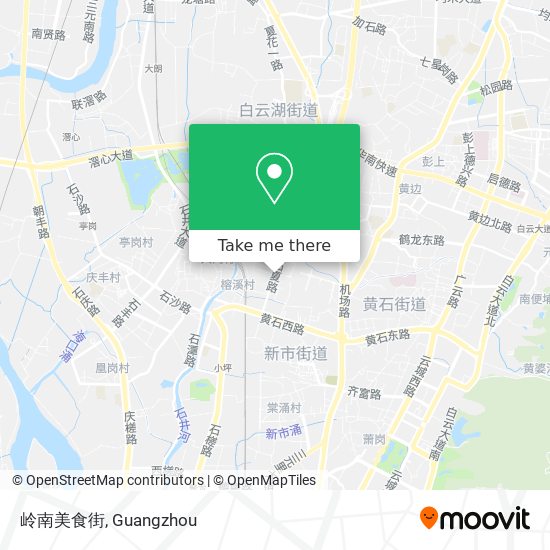 岭南美食街 map