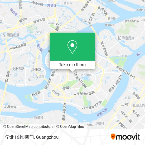 学北16栋-西门 map