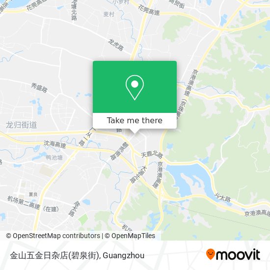 金山五金日杂店(碧泉街) map