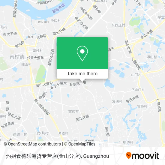 灼娟食德乐港货专营店(金山分店) map