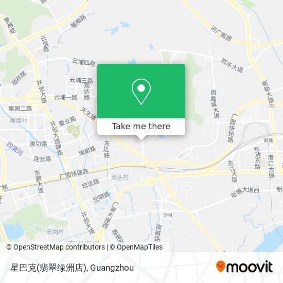 星巴克(翡翠绿洲店) map