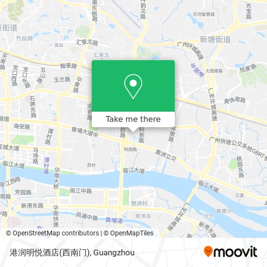 港润明悦酒店(西南门) map