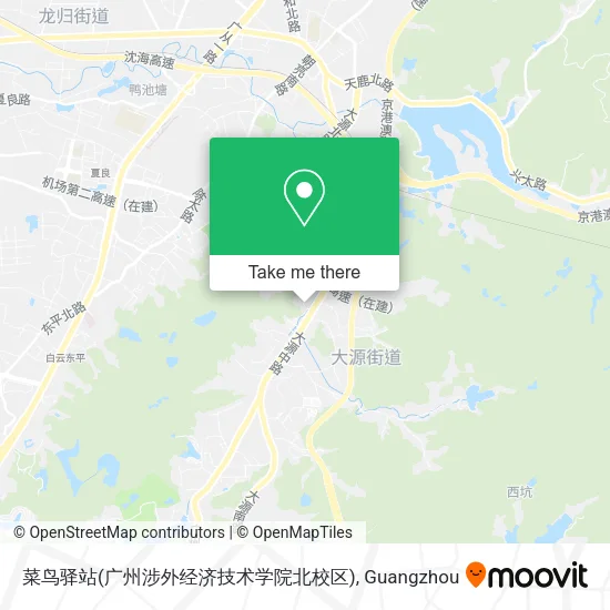 菜鸟驿站(广州涉外经济技术学院北校区) map