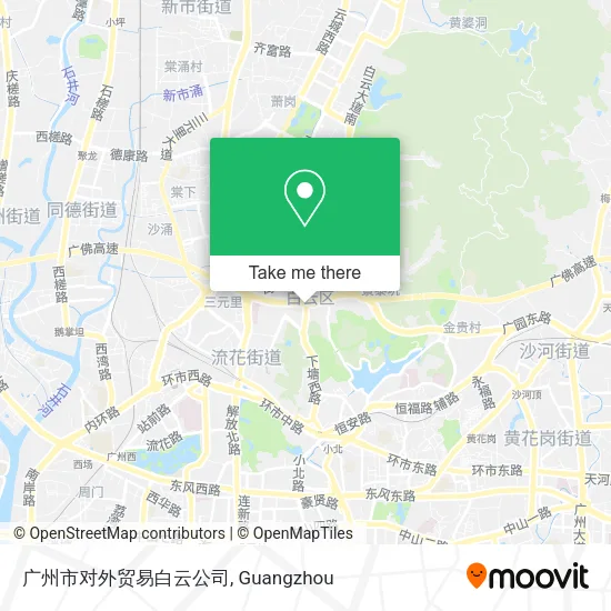 广州市对外贸易白云公司 map