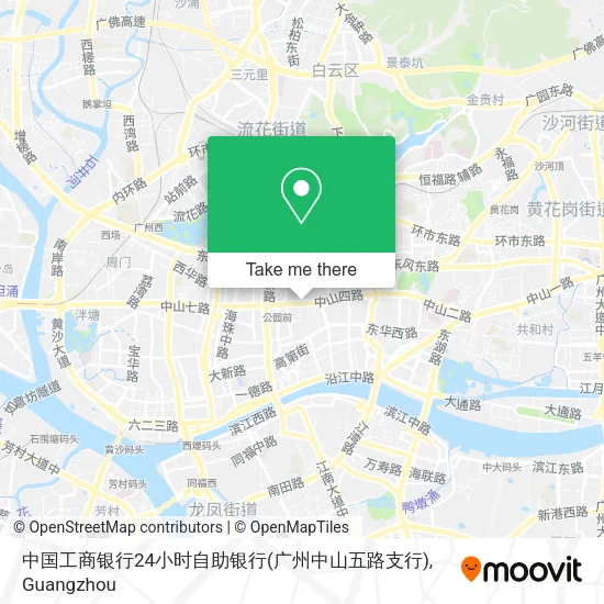 中国工商银行24小时自助银行(广州中山五路支行) map
