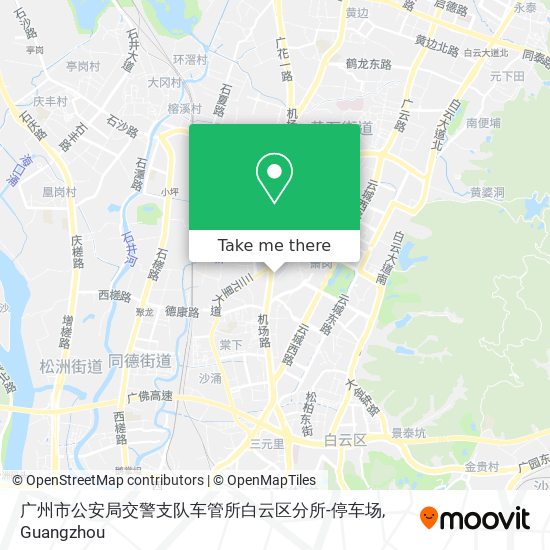 广州市公安局交警支队车管所白云区分所-停车场 map