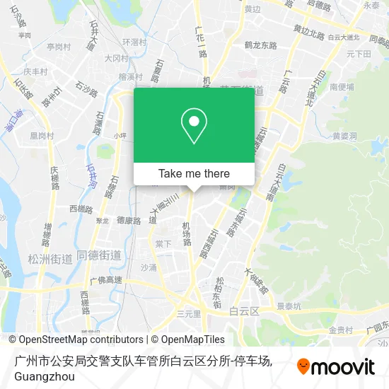 广州市公安局交警支队车管所白云区分所-停车场 map