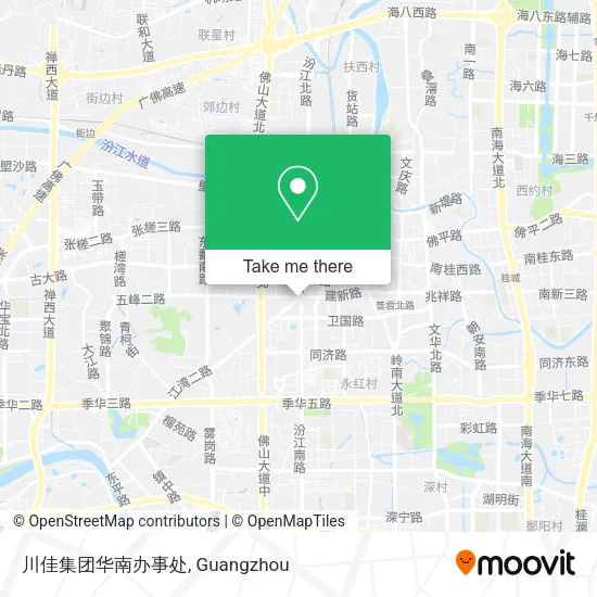 川佳集团华南办事处 map