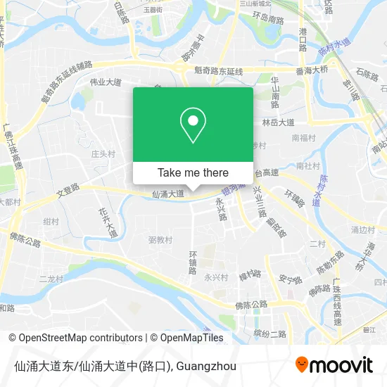 仙涌大道东/仙涌大道中(路口) map