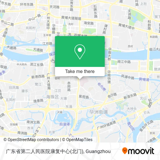 广东省第二人民医院康复中心(北门) map