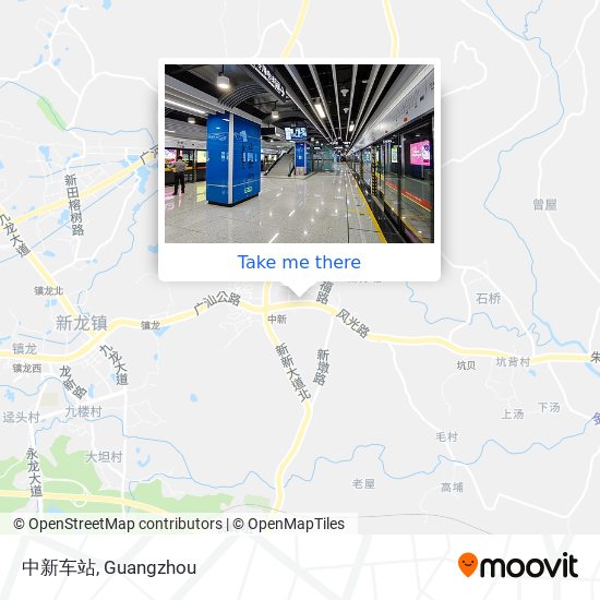 中新车站 map