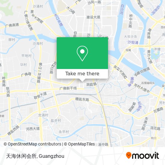 天海休闲会所 map