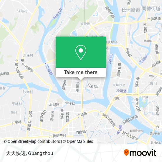 天天快递 map