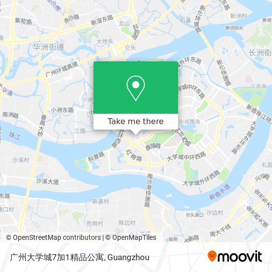 广州大学城7加1精品公寓 map