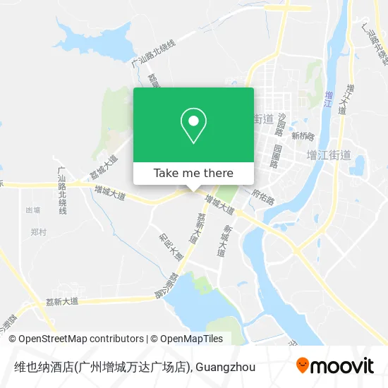 维也纳酒店(广州增城万达广场店) map