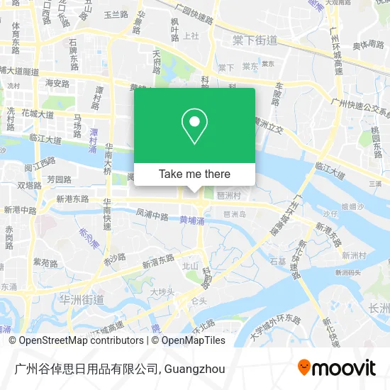 广州谷倬思日用品有限公司 map