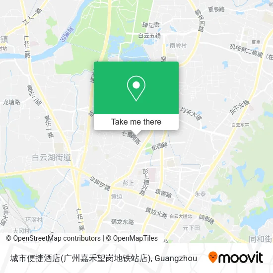 城市便捷酒店(广州嘉禾望岗地铁站店) map