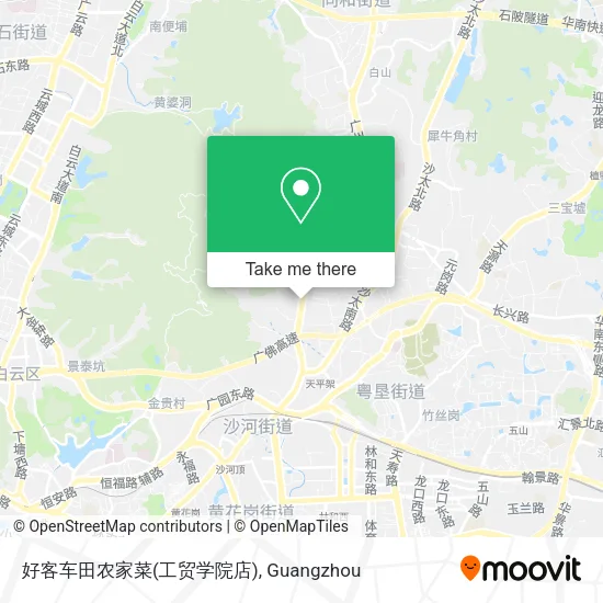 好客车田农家菜(工贸学院店) map