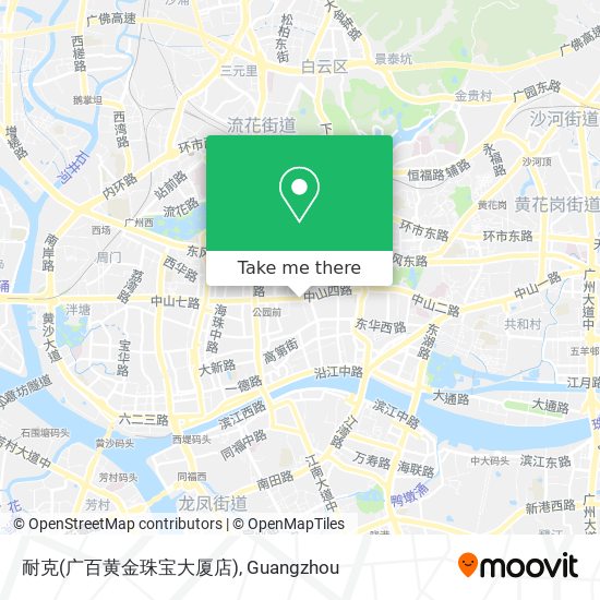 耐克(广百黄金珠宝大厦店) map