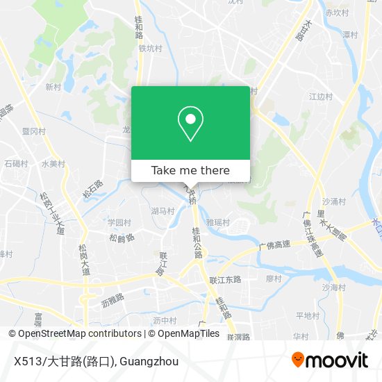 X513/大甘路(路口) map