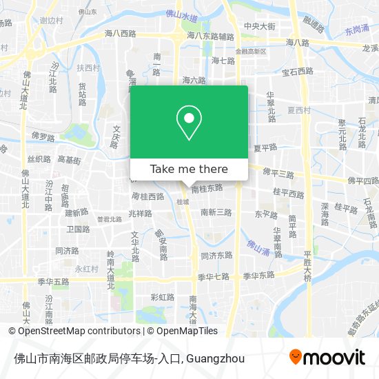 佛山市南海区邮政局停车场-入口 map