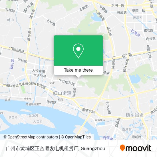 广州市黄埔区正合顺发电机租赁厂 map