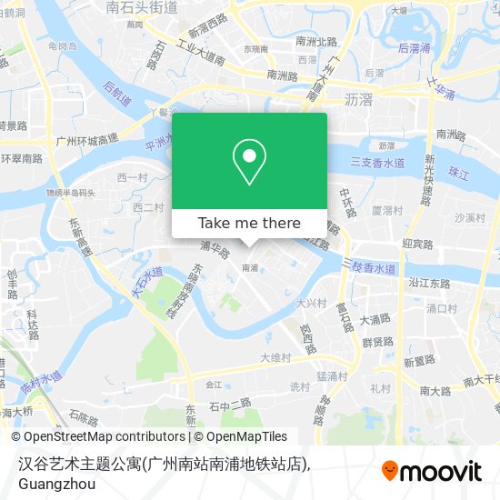 汉谷艺术主题公寓(广州南站南浦地铁站店) map
