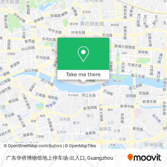 广东华侨博物馆地上停车场-出入口 map
