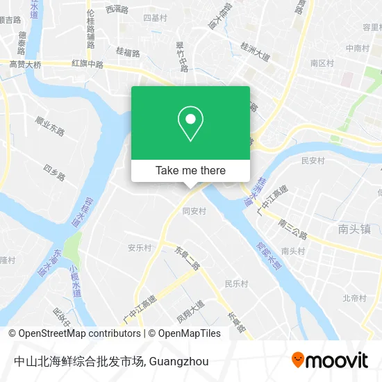 中山北海鲜综合批发市场 map
