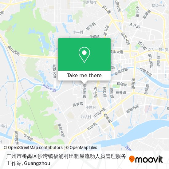广州市番禺区沙湾镇福涌村出租屋流动人员管理服务工作站 map