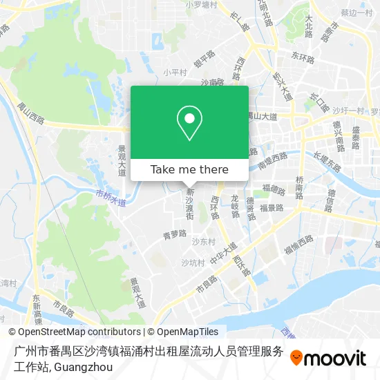 广州市番禺区沙湾镇福涌村出租屋流动人员管理服务工作站 map