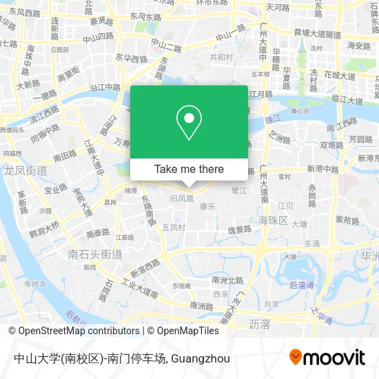 中山大学(南校区)-南门停车场 map