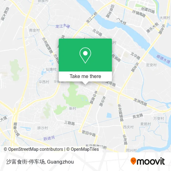 沙富食街-停车场 map