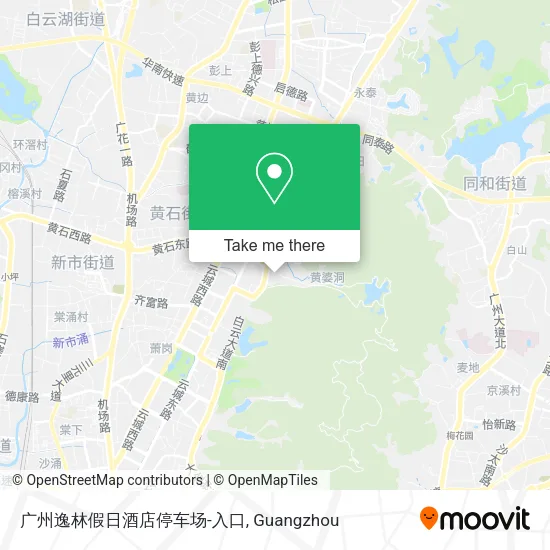 广州逸林假日酒店停车场-入口 map
